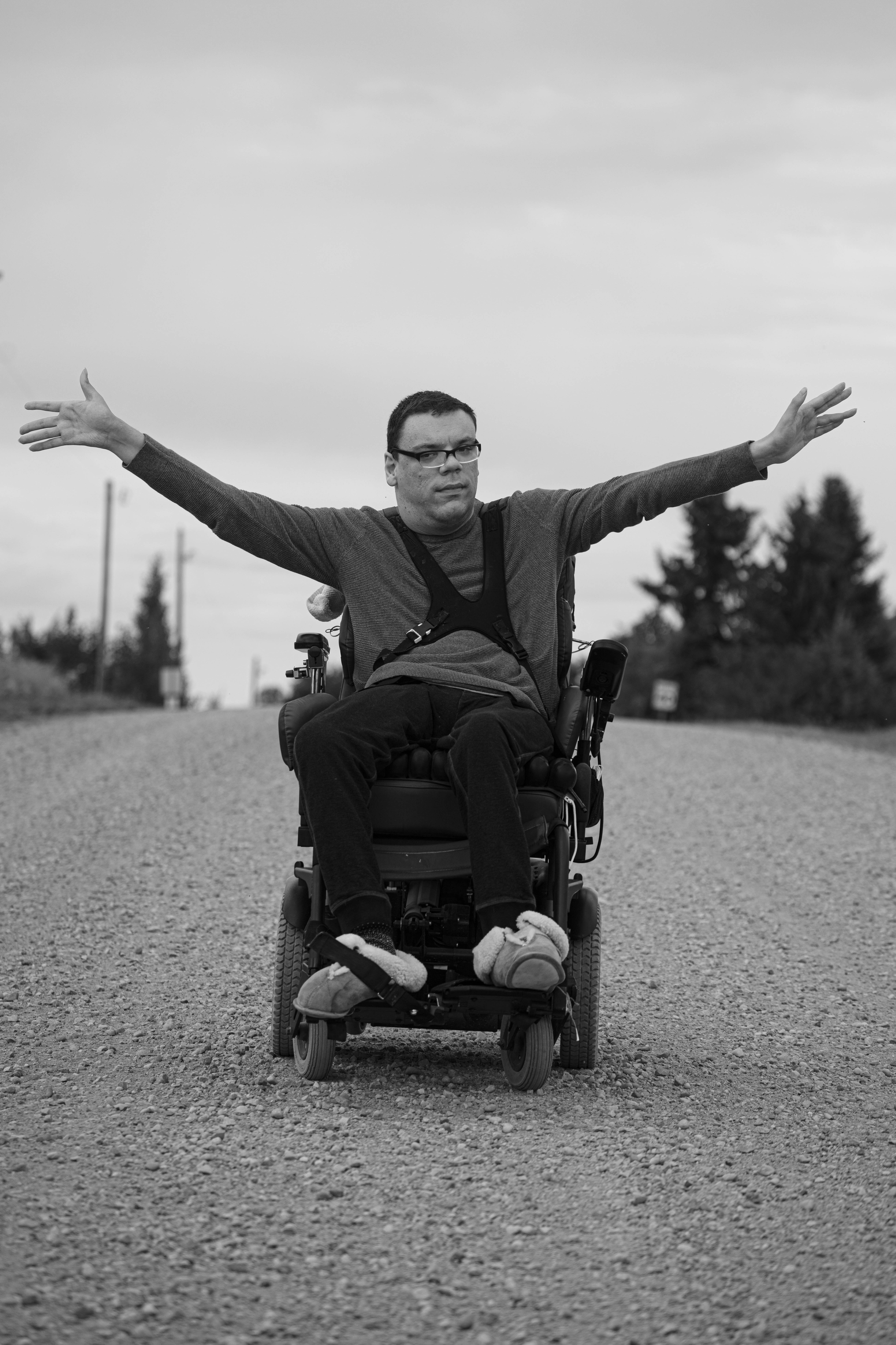An adult with disabilities receiving home support